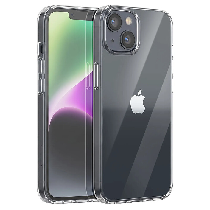 Mayaxess Coque pour iPhone 14 en Silicone Souple Protection Antichocs Transparent