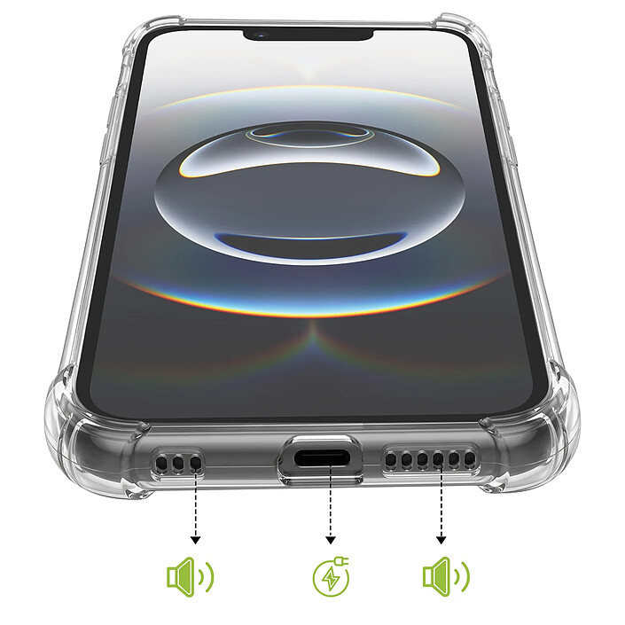 Mayaxess Coque pour iPhone 16e Protection Antichoc avec Coins Renforcés Transparent pas cher
