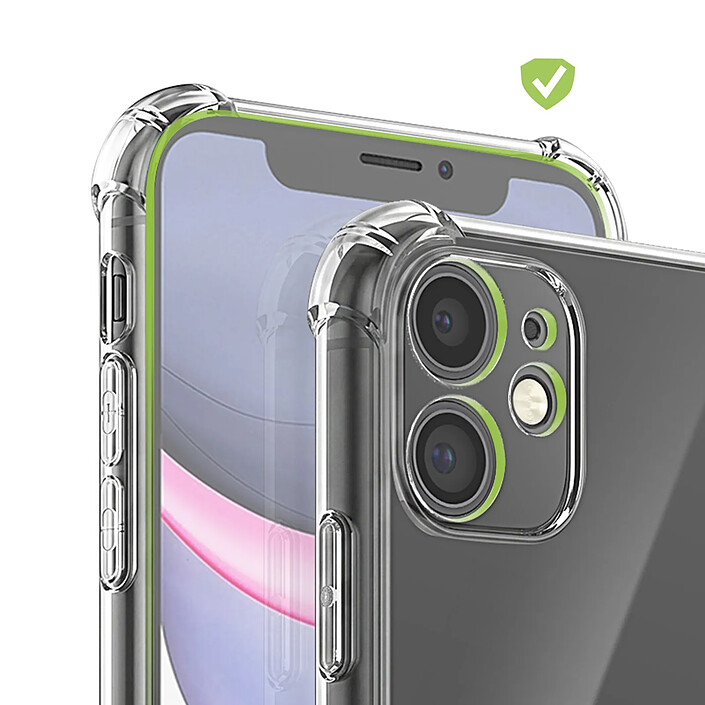 Acheter Mayaxess Coque pour iPhone 11 en Silicone avec Coins Renforcés Antichocs Transparent
