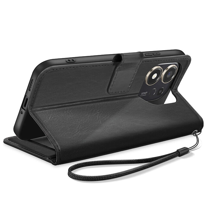 Acheter Mayaxess Etui Portefeuille pour Honor 600 avec Dragonne et Support Vidéo Noir