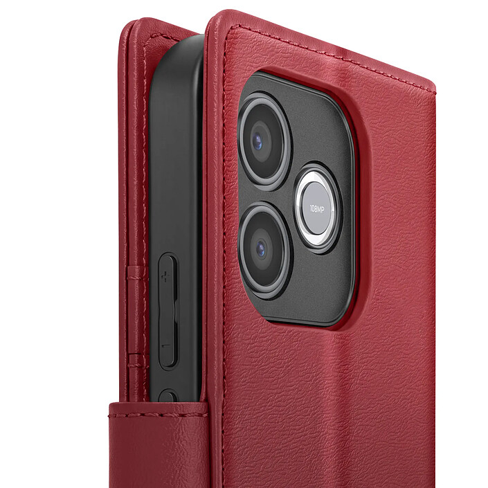 Acheter Mayaxess Étui Portefeuille pour Honor 600 Lite Protection Anti-RFID avec Coque Détachable Rouge
