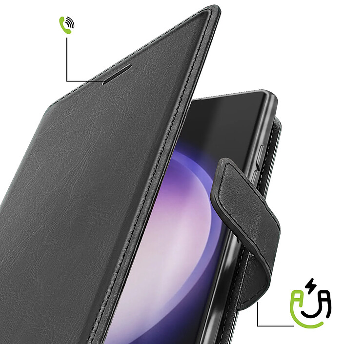 Avis Mayaxess Etui Portefeuille pour Galaxy S23 Ultra avec Dragonne et Support Vidéo Noir