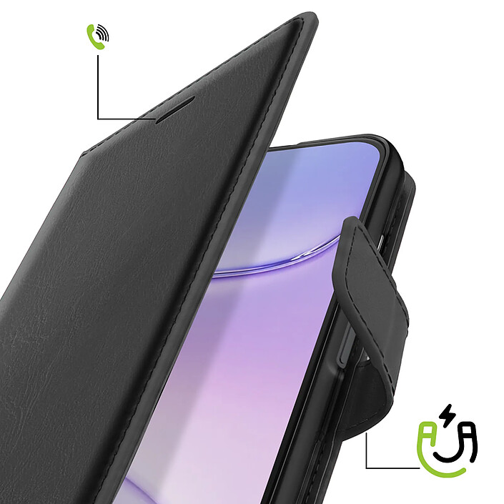 Avis Mayaxess Etui Portefeuille pour Honor 600 avec Dragonne et Support Vidéo Noir
