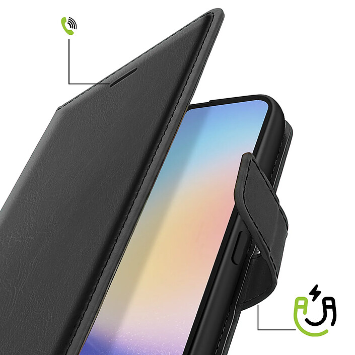 Avis Mayaxess Etui Portefeuille pour Galaxy A34 5G avec Dragonne et Support Vidéo Noir