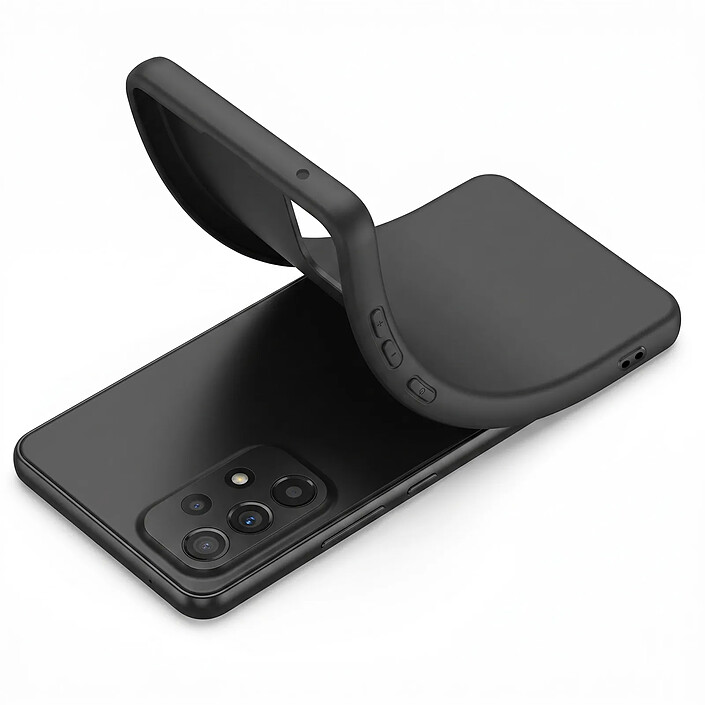 Mayaxess Coque pour Galaxy A53 5G Protection Sobre et Antichoc en Silicone Noir pas cher