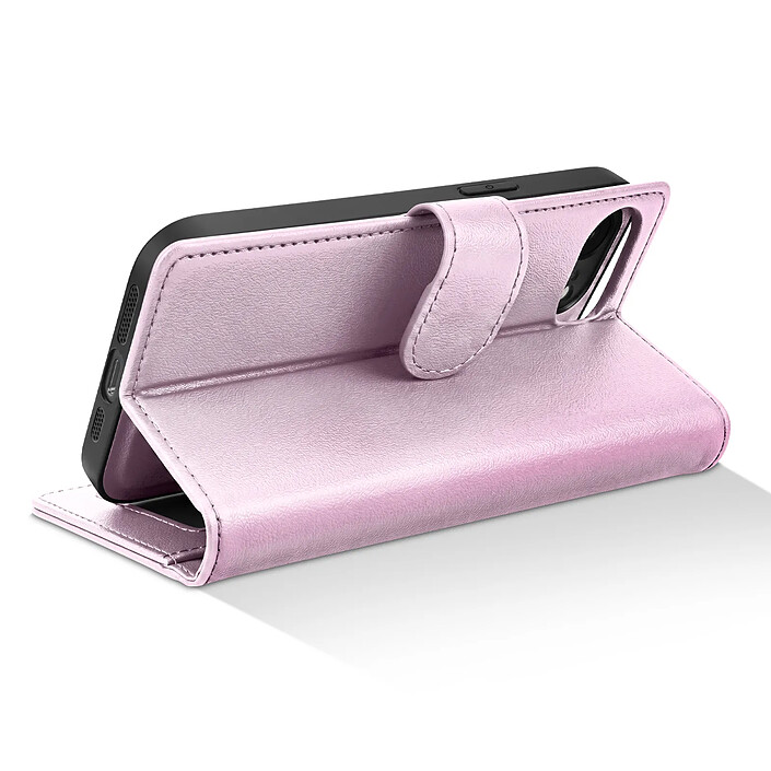 Avis Mayaxess Étui Portefeuille pour iPhone 16e Protection Anti-RFID avec Coque Détachable Rose champagne