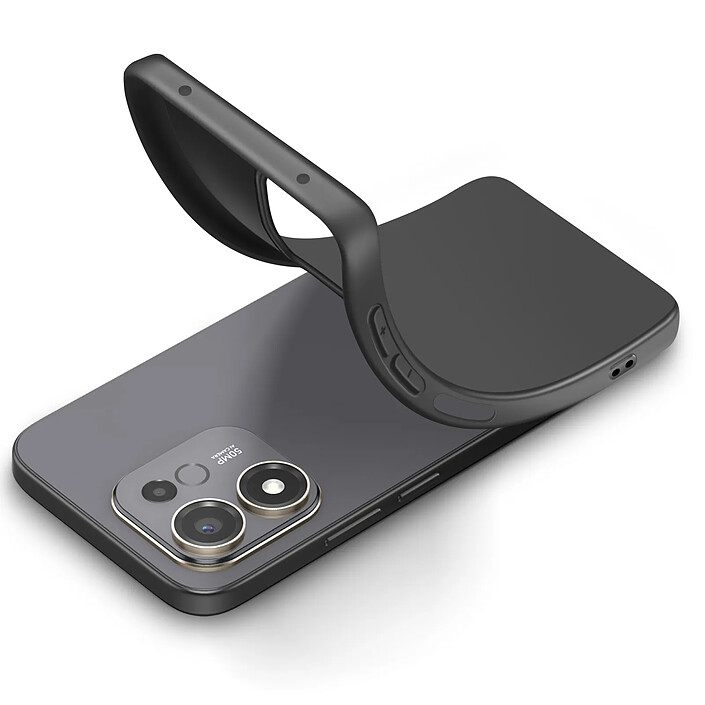 Mayaxess Coque pour Honor 600 Smart en Silicone Souple avec Bords Surélevés Noir pas cher