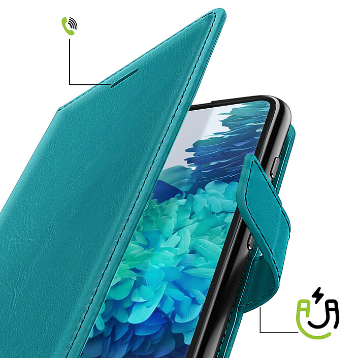 Avis Mayaxess Étui Portefeuille pour Galaxy S20 FE avec Support Vidéo et Dragonne Turquoise