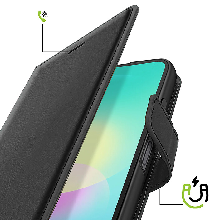 Avis Mayaxess Etui Portefeuille pour Galaxy A27 avec Dragonne et Support Vidéo Noir