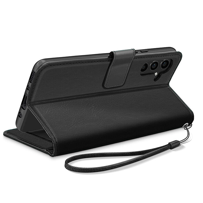 Acheter Mayaxess Etui Portefeuille pour Galaxy A34 5G avec Dragonne et Support Vidéo Noir