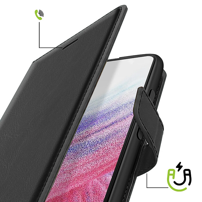 Avis Mayaxess Etui Portefeuille pour Galaxy A53 5G avec Dragonne et Support Vidéo Noir