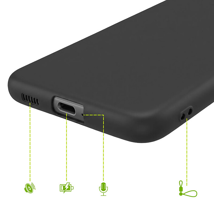 Acheter Mayaxess Coque pour Galaxy S21 FE 5G en Silicone Souple avec Bords Surélevés Noir