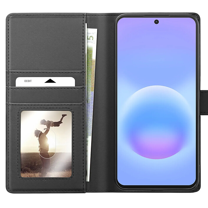 Mayaxess Étui Portefeuille pour Galaxy A57 Protection Anti-RFID avec Coque Détachable Noir pas cher