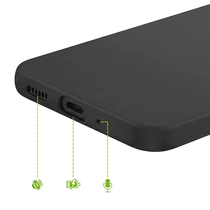 Acheter Mayaxess Coque pour Galaxy A34 5G en Silicone Souple avec Protection Sobre et Antichoc Noir