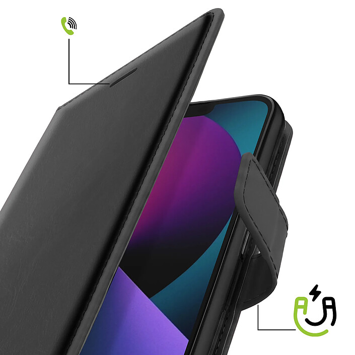 Avis Mayaxess Etui Portefeuille pour iPhone 13 avec Dragonne et Support Vidéo Noir