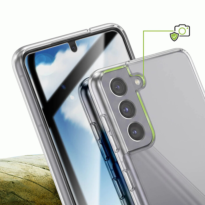 Avis Mayaxess Pack de Protection pour Galaxy S21 avec Coque et Verre Trempé Résistants Transparent