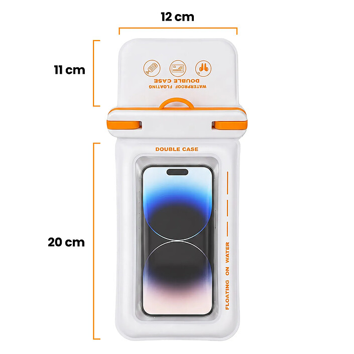 Avizar Pochette Étanche IPX8 Flottante pour Smartphones jusqu'à 7.5 Pouces pas cher