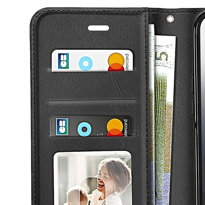 Mayaxess Etui Portefeuille pour iPhone 16e avec Dragonne et Support Vidéo Noir pas cher