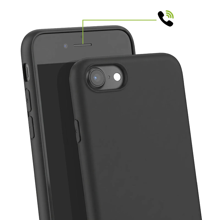 Avis Mayaxess Coque pour iPhone SE en Silicone Souple avec Protection Sobre et Antichoc Noir