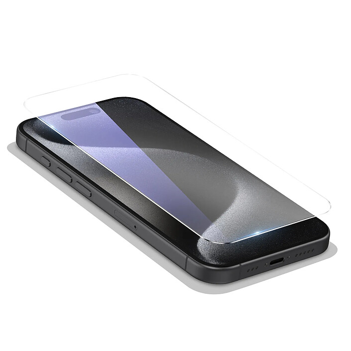 Mayaxess Verre Trempé pour iPhone 15 Pro Max Dureté 9H Anti-Rayures Transparent pas cher