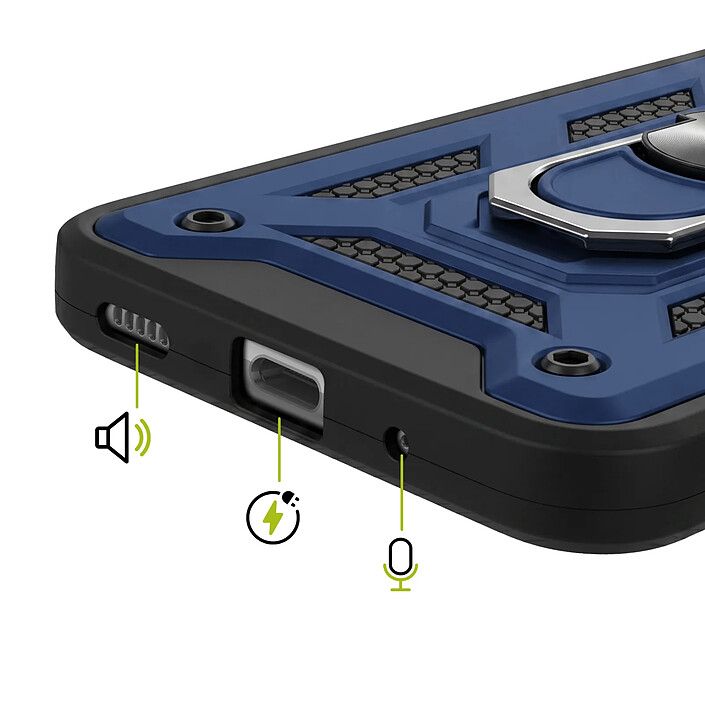 Acheter Mayaxess Coque pour Galaxy S20 FE avec Anneau Magnétique Rotatif et Cache Caméra Coulissant Bleu nuit