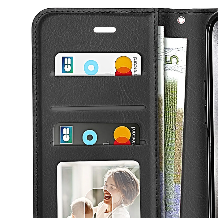 Mayaxess Etui Portefeuille pour iPhone 15 Pro Max avec Dragonne et Support Vidéo Noir pas cher