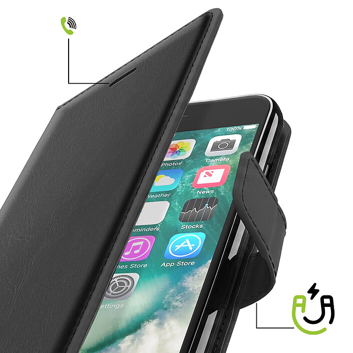 Avis Mayaxess Etui Portefeuille pour iPhone SE 2020 / 2022 avec Dragonne et Support Vidéo Noir