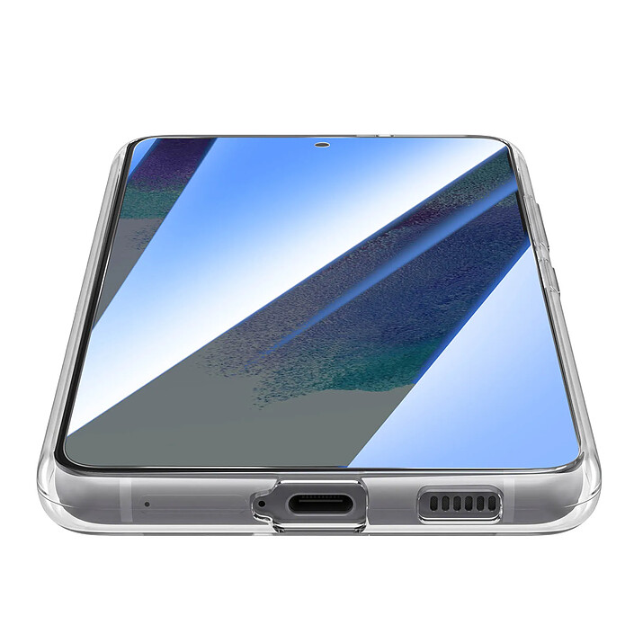 Mayaxess Pack Protection pour Galaxy S21 FE avec Coque et Verre Trempé 9H Antichoc Transparent pas cher