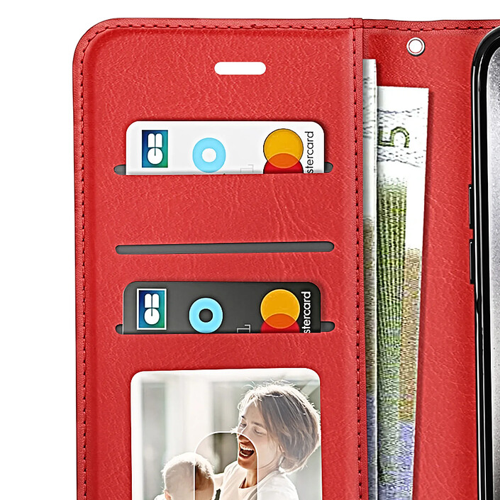 Mayaxess Étui Portefeuille pour iPhone 15 Pro Max avec Dragonne et Support Vidéo Rose gold pas cher