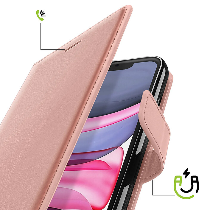 Avis Mayaxess Etui Portefeuille pour iPhone 11 avec Dragonne et Support Vidéo Rose gold