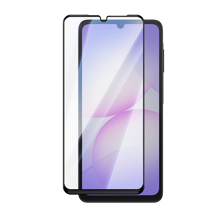 Avizar Protection d'Écran pour Galaxy A07 Full Glue en Verre Trempé Biseauté