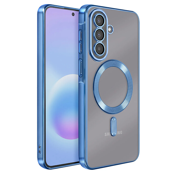 Avizar Coque pour Galaxy A57 MagSafe Souple Antichocs avec Contour Chromé