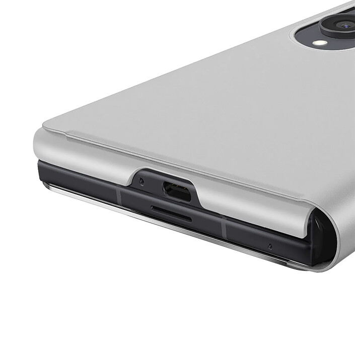 Avizar Étui Clapet Miroir pour Galaxy Z Fold8 Effet Cuir avec Support Mains-Libres pas cher