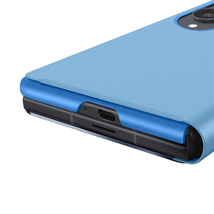 Avizar Étui Clapet Miroir pour Galaxy Z Fold8 Effet Cuir avec Support Mains-Libres pas cher