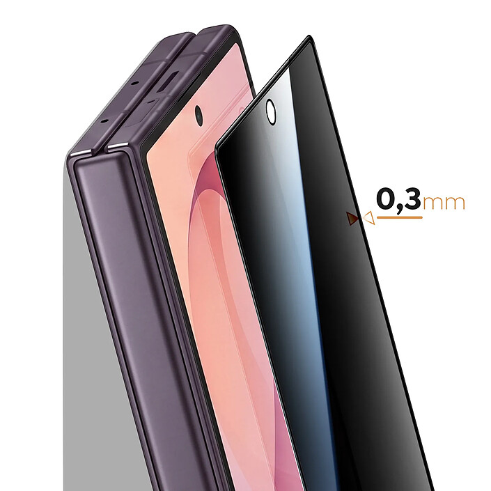 Avis Northjo Protection d'Écran Externe pour Galaxy Z Fold8 Ultra Anti-Espion Noir