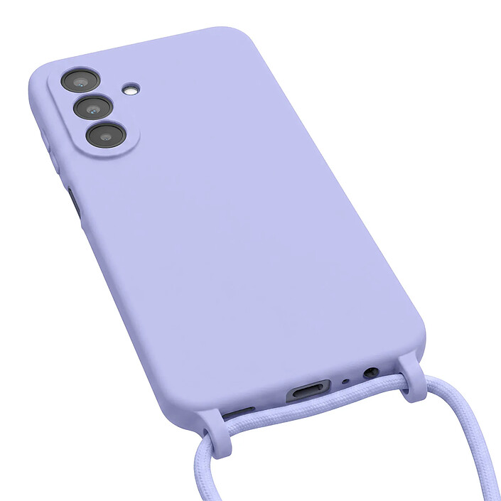 Acheter Avizar Coque pour Samsung Galaxy A25 5G en Silicone avec Cordon Tour de Cou