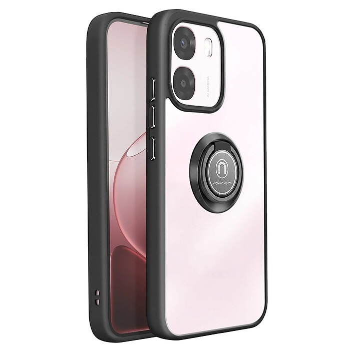 Avizar Coque pour Oppo A6 / A6x avec Anneau Magnétique Finition Givrée