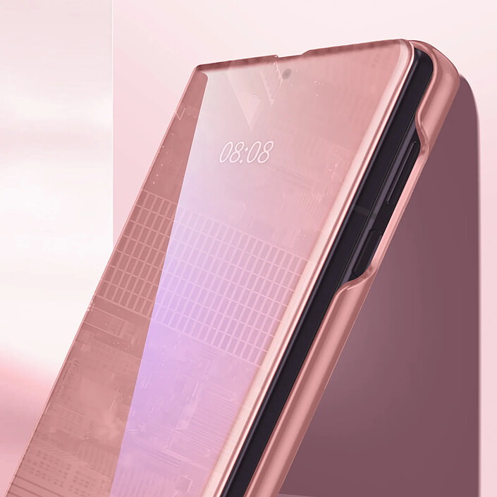 Acheter Avizar Étui Clapet Miroir pour Galaxy Z Fold8 Effet Cuir avec Support Mains-Libres