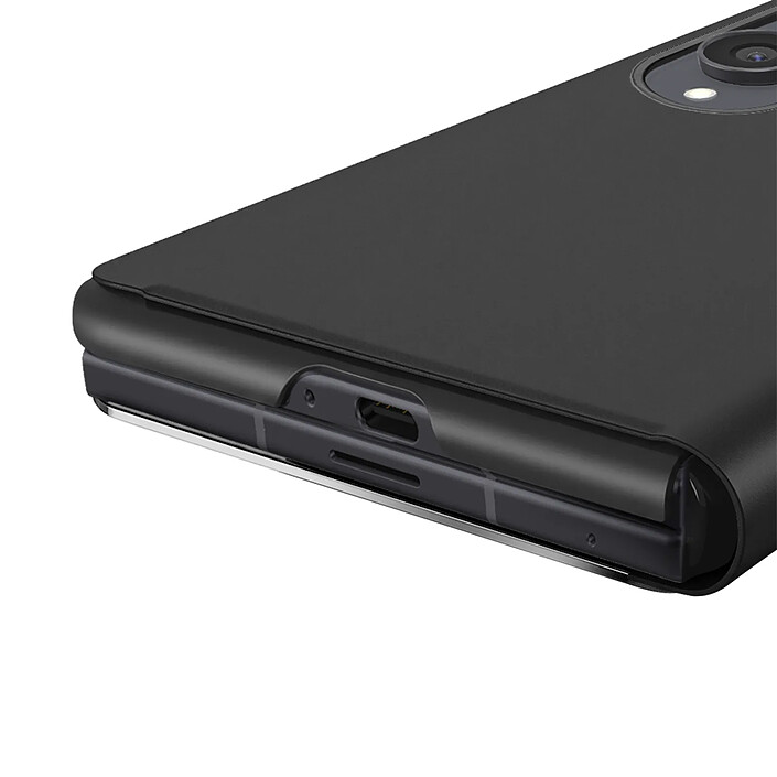 Avizar Étui Clapet Miroir pour Galaxy Z Fold8 Effet Cuir avec Support Mains-Libres pas cher
