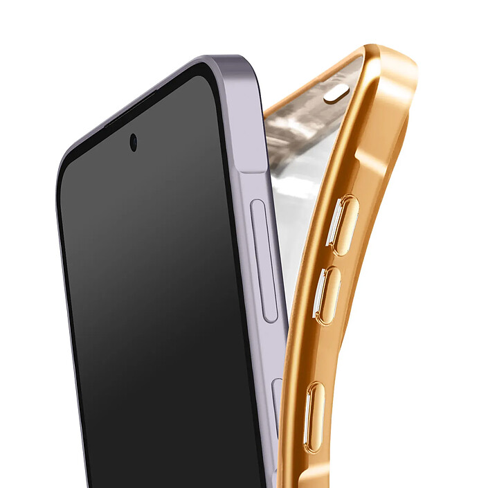Avizar Coque pour Galaxy A57 MagSafe Souple Antichocs avec Contour Chromé pas cher