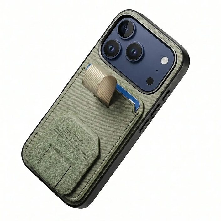 Avis Avizar Coque pour iPhone 17 Pro Effet Tissu avec Support et Porte-Cartes
