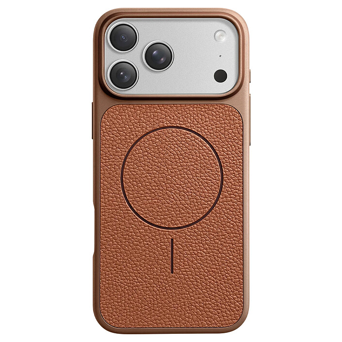 Avizar Coque MagSafe pour iPhone 17 Pro Max Bi-Matière Antichoc Texture Cuir