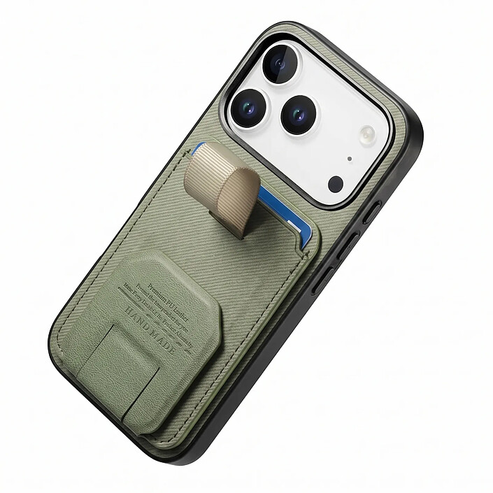 Avis Avizar Coque pour iPhone 17 Pro Max Effet Tissu avec Support et Porte-Cartes