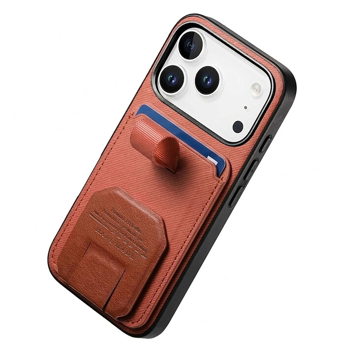 Avis Avizar Coque pour iPhone 17 Pro Max Effet Tissu avec Support et Porte-Cartes