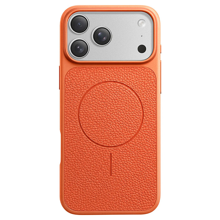 Avizar Coque MagSafe pour iPhone 17 Pro Bi-Matière Antichoc Texture Cuir
