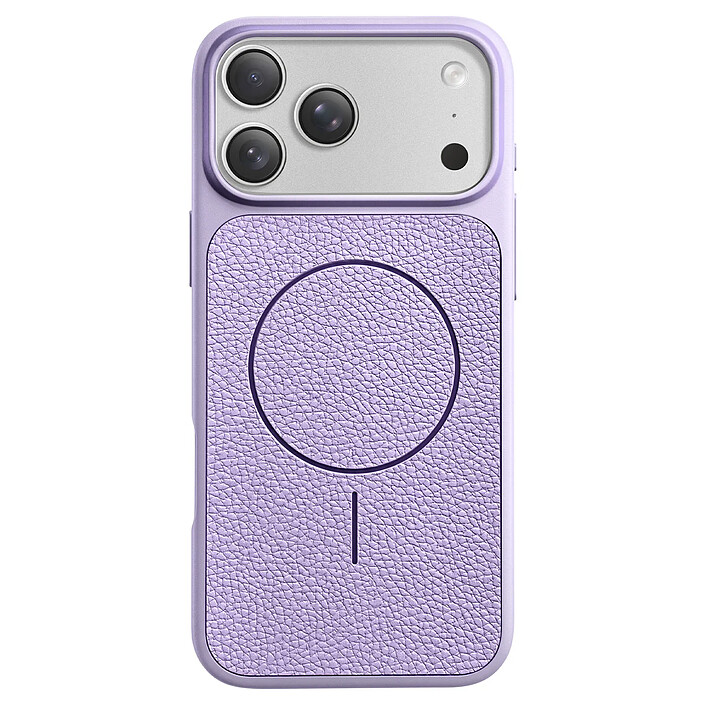 Avizar Coque MagSafe pour iPhone 17 Pro Bi-Matière Antichoc Texture Cuir