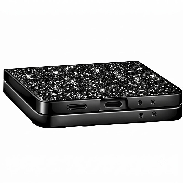 Acheter Avizar Coque pour Samsung Galaxy Z Flip 8 Pailletée avec Contour Chromé