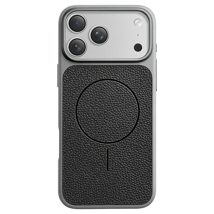 Avizar Coque MagSafe pour iPhone 17 Pro Max Bi-Matière Antichoc Texture Cuir