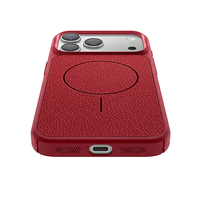 Acheter Avizar Coque MagSafe pour iPhone 17 Pro Bi-Matière Antichoc Texture Cuir