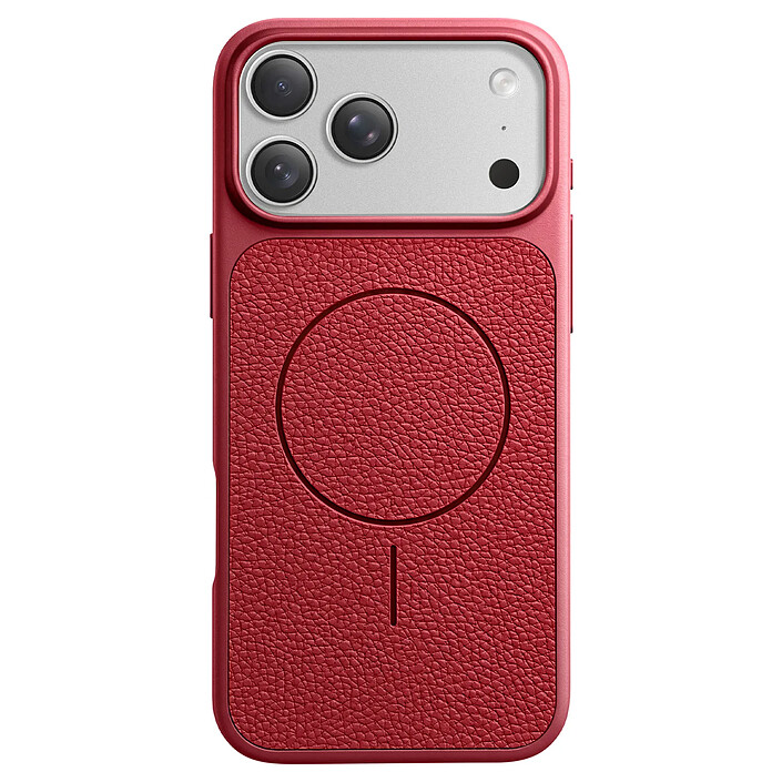 Avizar Coque MagSafe pour iPhone 17 Pro Bi-Matière Antichoc Texture Cuir